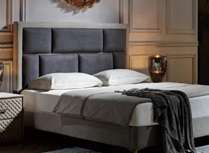 Schlafzimmer 3 tlg. Set Bett 2x Nachttisch Konsole Betten Doppel Polster Hotel